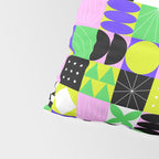 Modern geometric mosaic pattern art Pillow Sham Gallery Image 4