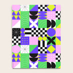 Modern geometric mosaic pattern art Notebook Gallery Image 4