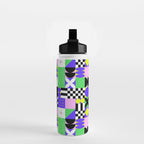 Modern geometric mosaic pattern art Water Bottle Gallery Image 2