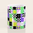 Modern geometric mosaic pattern art Coffee Mug Gallery Image 4