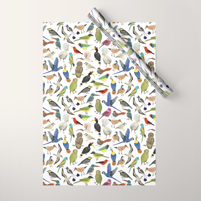 Endangered Birds Around the World Wrapping Paper Gallery Image 1