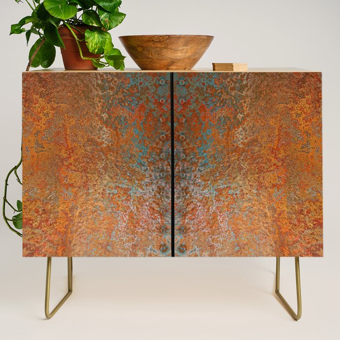 Rustic Vintage Rust Credenza Gallery Image 1