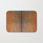 Rustic Vintage Rust Bath Mat Gallery Image 1