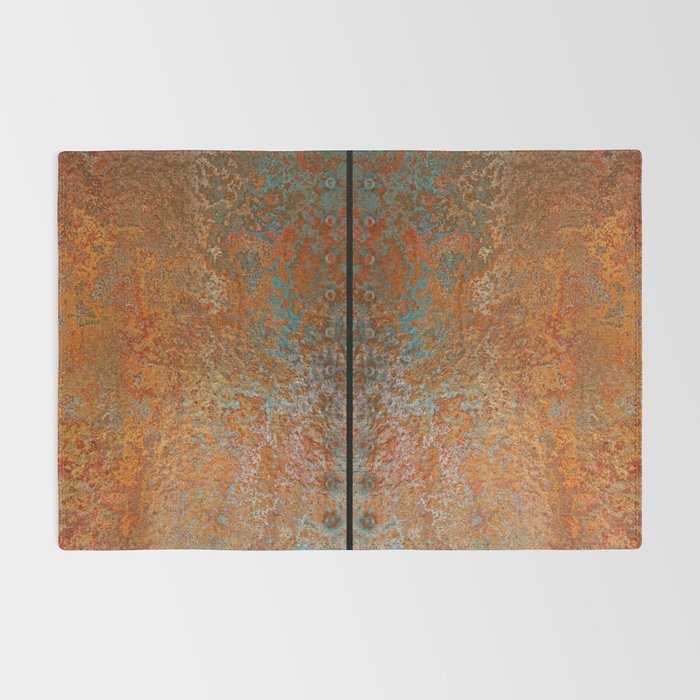 Rustic Vintage Rust Rug Gallery Image 2