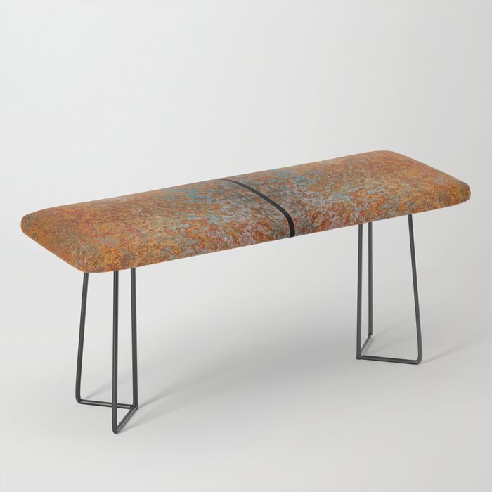 Rustic Vintage Rust Bench Gallery Image 1