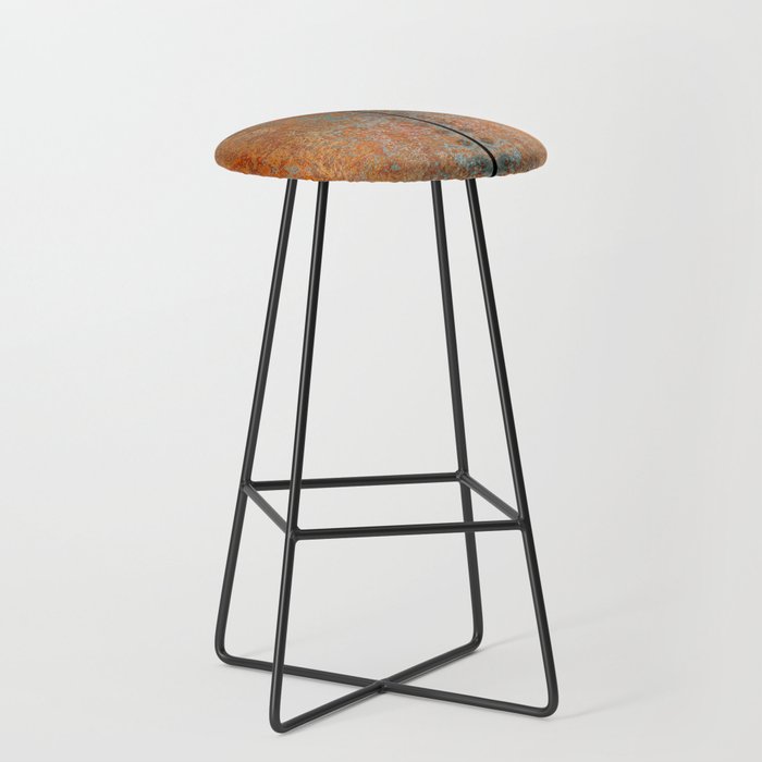 Rustic Vintage Rust Stool Gallery Image 1