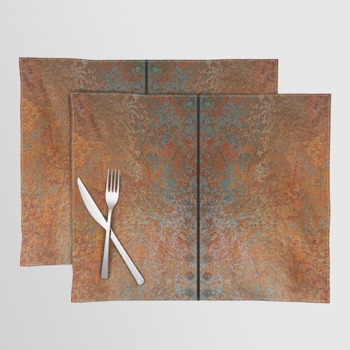 Rustic Vintage Rust Placemat Gallery Image 1