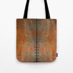 Rustic Vintage Rust Tote Bag Gallery Image 1