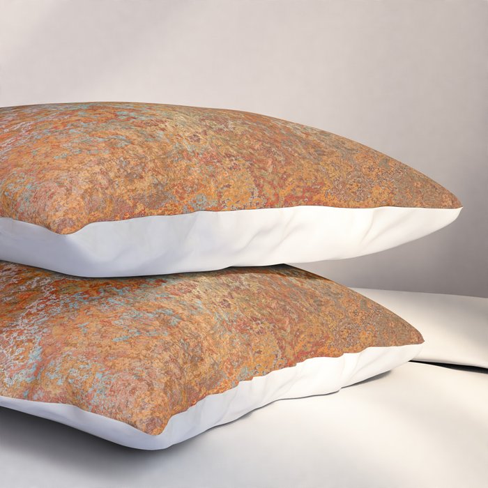 Rustic Vintage Rust Pillow Sham Gallery Image 3