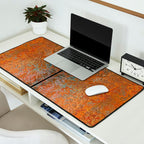 Rustic Vintage Rust Desk Mat Gallery Image 2