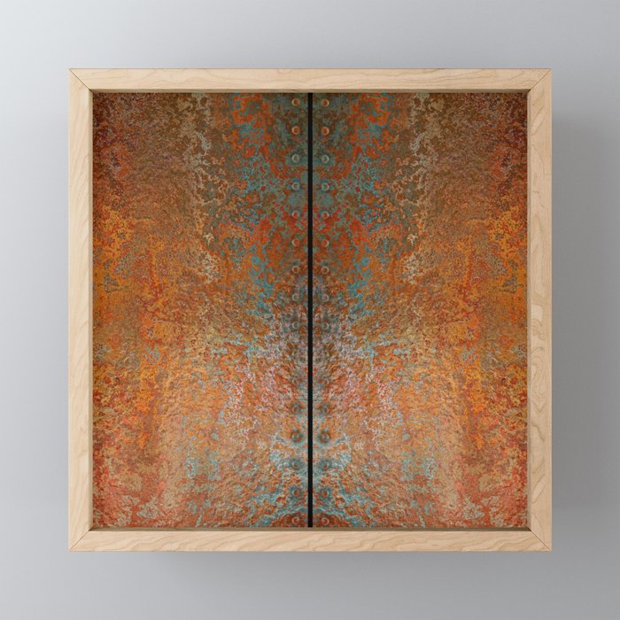 Rustic Vintage Rust Mini Art Print Gallery Image 1