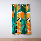 Jungle Abstract Window Curtain Gallery Image 3