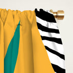 Jungle Abstract Window Curtain Gallery Image 2