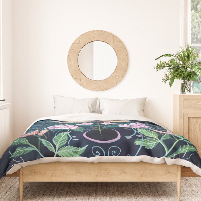 Cicada Moon Duvet Cover Gallery Image 3