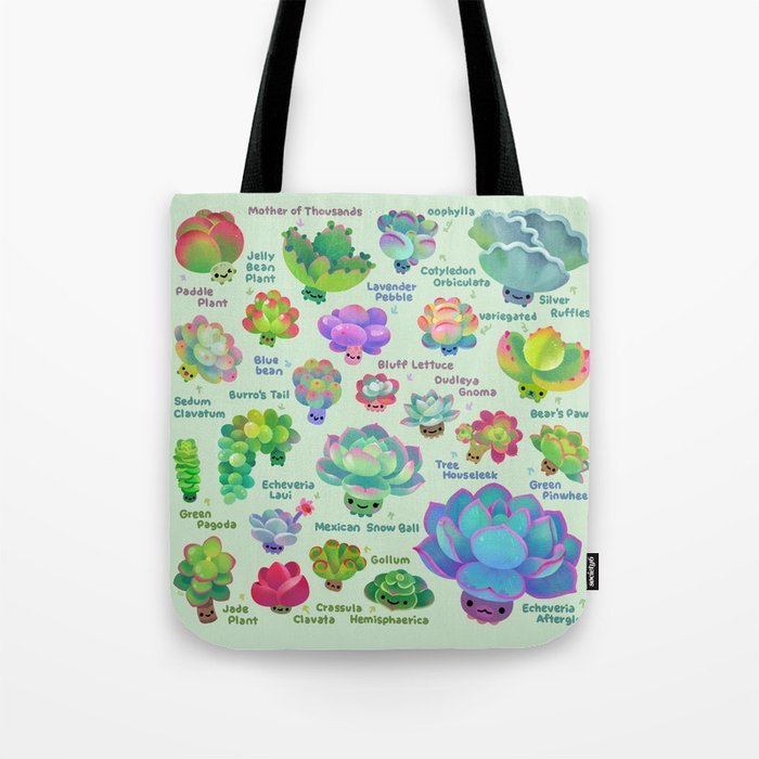 Baby succulent 2 - green Tote Bag Gallery Image 1