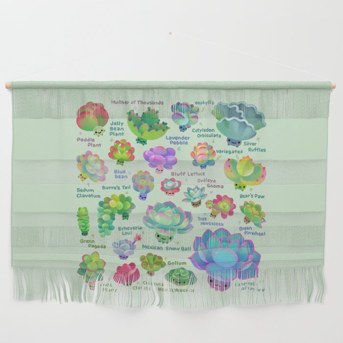 Baby succulent 2 - green Wall Hanging Gallery Image 1