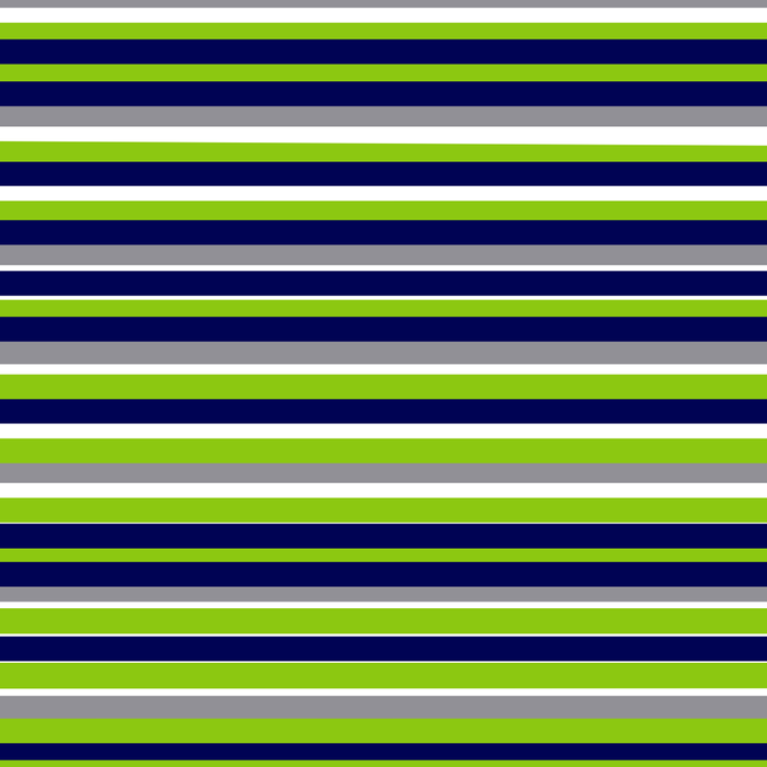 Fine Stripes Cheerful Pattern in Lime Green, Spring Green, Navy Blue, Gray Grey, White  Coffee Mug Gallery Image 2