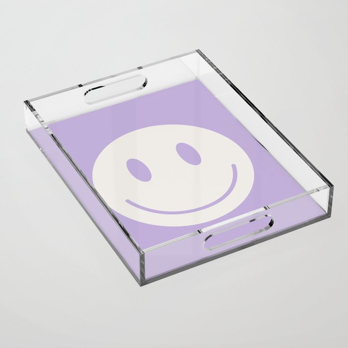 Happy Thoughts Lavender Acrylic Tray Gallery Image 1