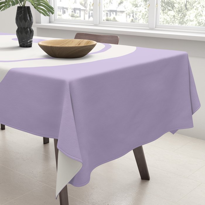 Happy Thoughts Lavender Tablecloth Gallery Image 3