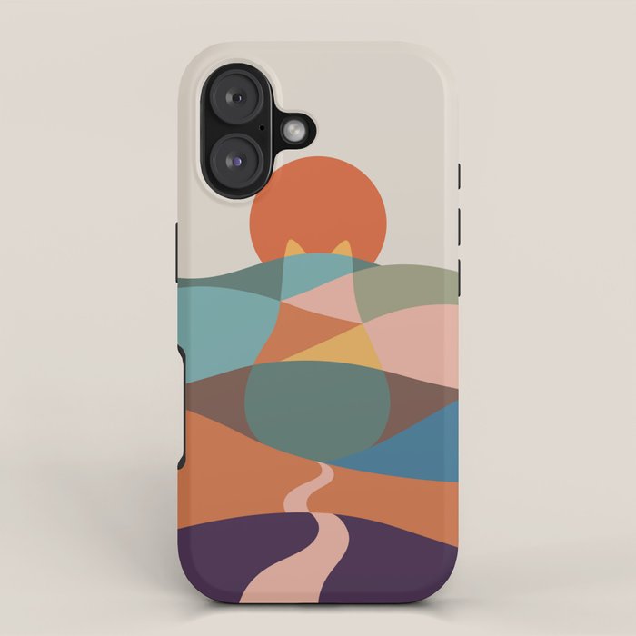 Cat Landscape 65 iPhone Case Gallery Image 1