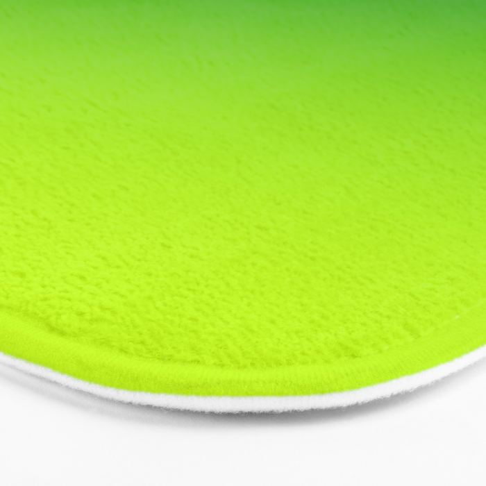 Bright Chartreuse Green Ombre Bath Mat Gallery Image 3