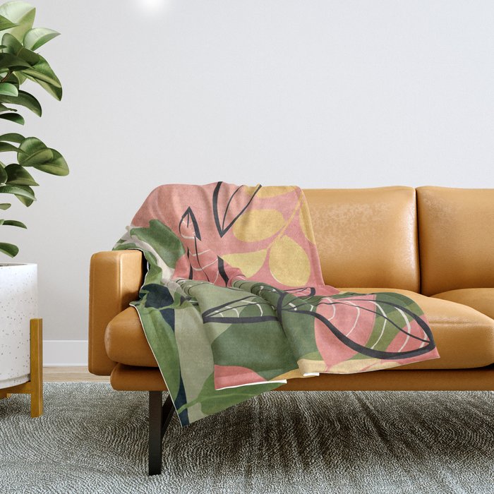Peaceful Garden Feelings 02 Throw Blanket Gallery Image 1