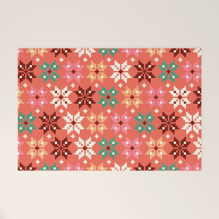 Winter Quilt Pattern no2 Welcome Mat Gallery Image 1