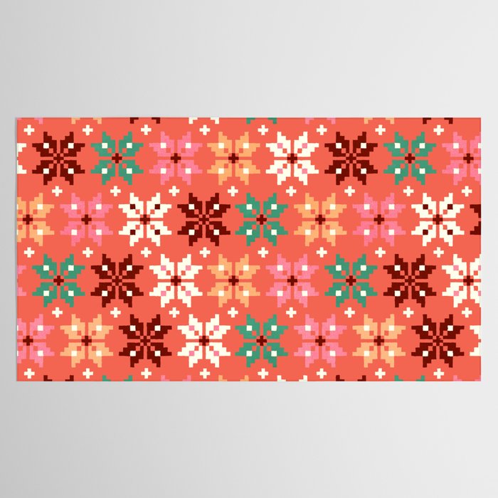 Winter Quilt Pattern no2 Tablecloth Gallery Image 2