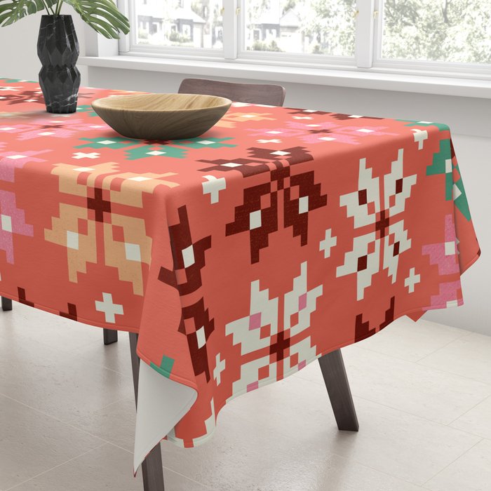 Winter Quilt Pattern no2 Tablecloth Gallery Image 3