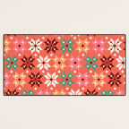 Winter Quilt Pattern no2 Desk Mat Gallery Image 3