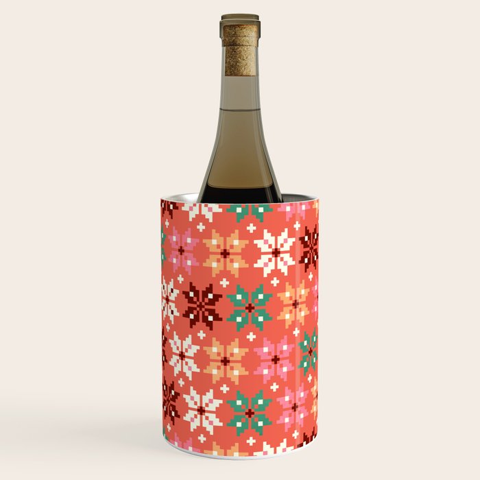 Winter Quilt Pattern no2 Wine Chiller Gallery Image 1