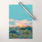 Sunset Landscape Wrapping Paper Gallery Image 1