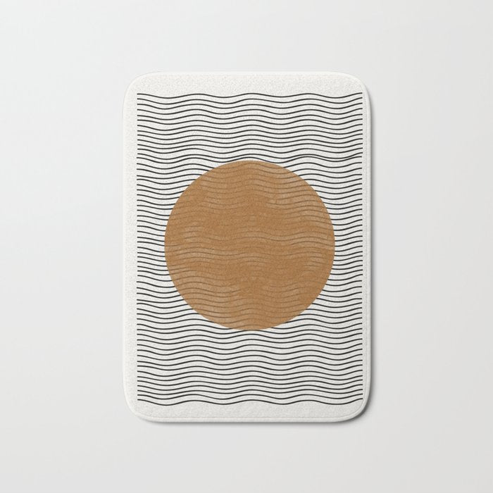 Modern Waves Bath Mat Gallery Image 1
