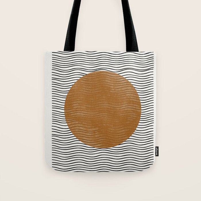 Modern Waves Tote Bag Gallery Image 1