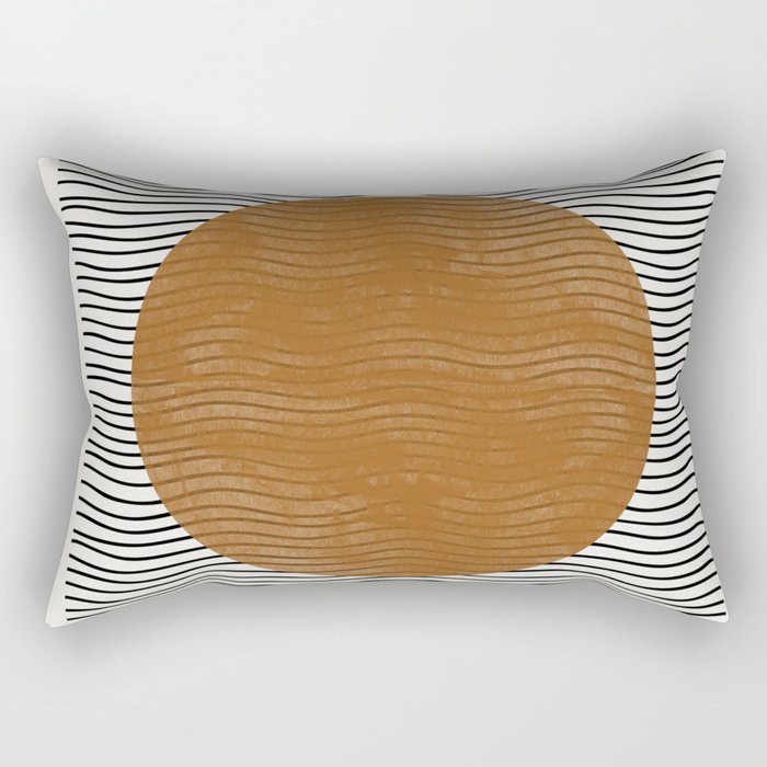 Modern Waves Rectangular Pillow Gallery Image 2