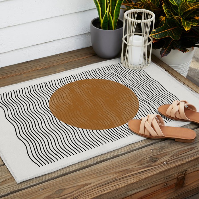 Modern Waves Outdoor Rug Gallery Image 2