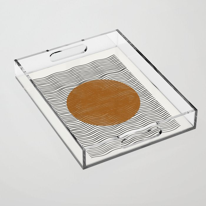 Modern Waves Acrylic Tray Gallery Image 1