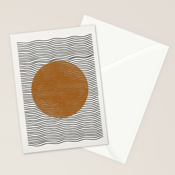 Modern Waves Stationery Card Gallery Image 2