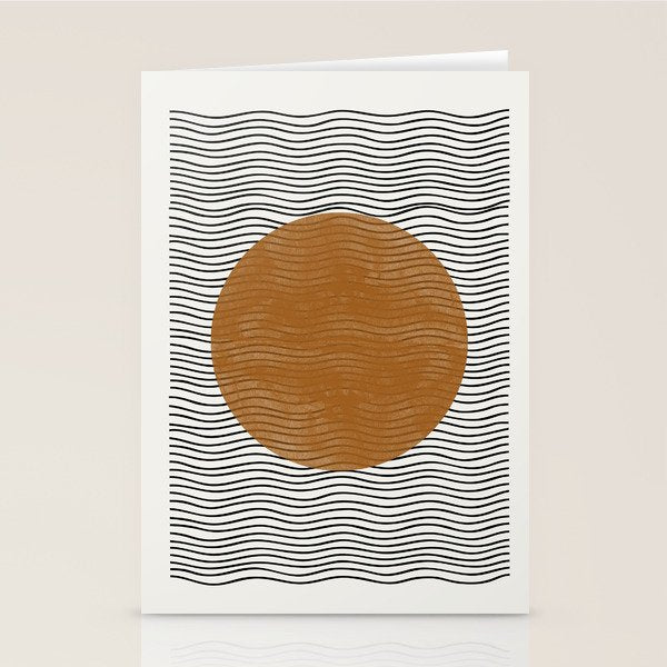 Modern Waves Stationery Card Gallery Image 2