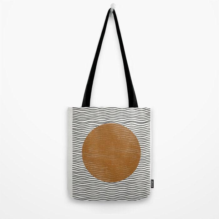 Modern Waves Tote Bag Gallery Image 2