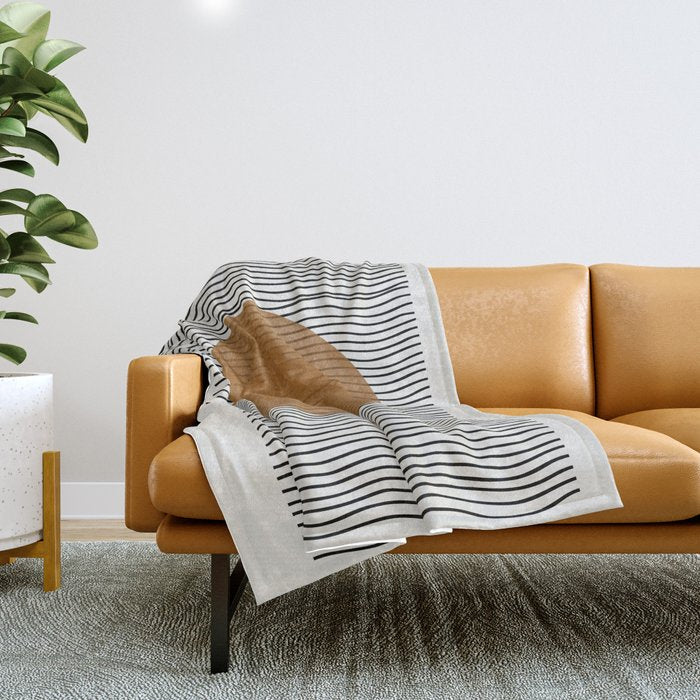 Modern Waves Throw Blanket Gallery Image 1