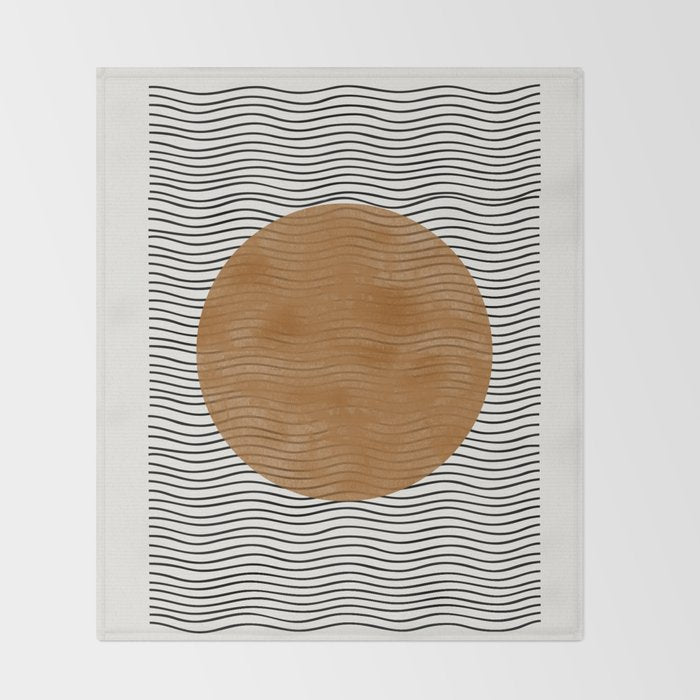 Modern Waves Throw Blanket Gallery Image 2