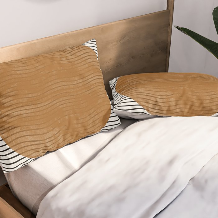 Modern Waves Pillow Sham Gallery Image 2