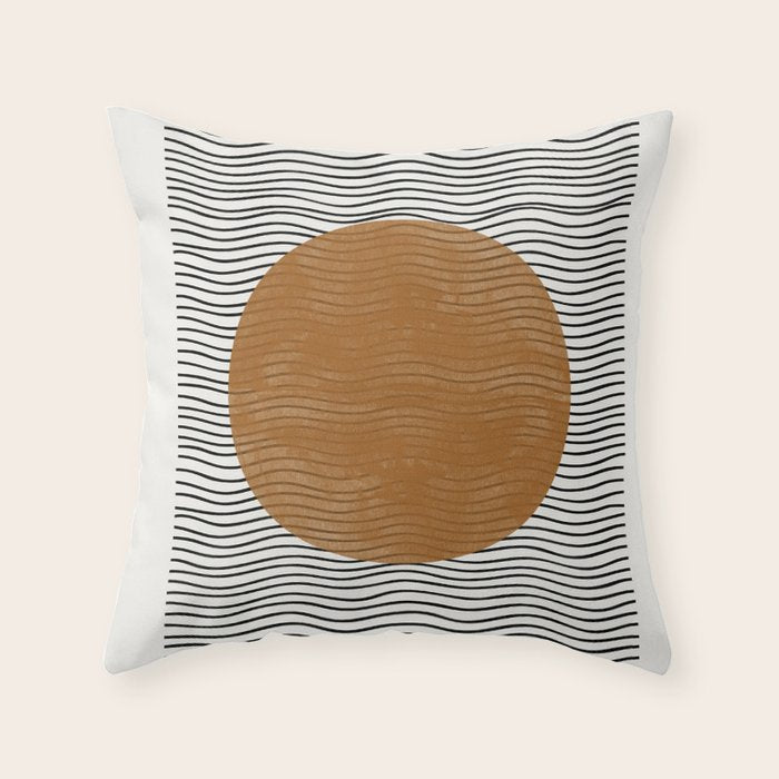 Modern Waves Throw Pillow Gallery Image 6