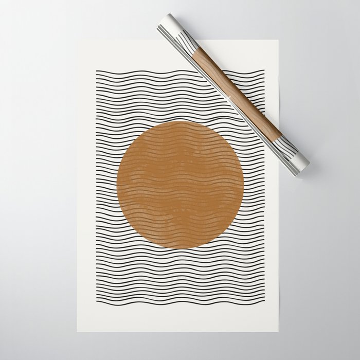 Modern Waves Wrapping Paper Gallery Image 1