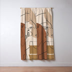 Abstract Faces 5  Window Curtain Gallery Image 3