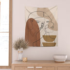 Abstract Faces 5  Wall Tapestry Gallery Image 2