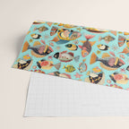 Whimsical Underwater World Multicolor Fish Pattern Turquoise Wrapping Paper Gallery Image 2