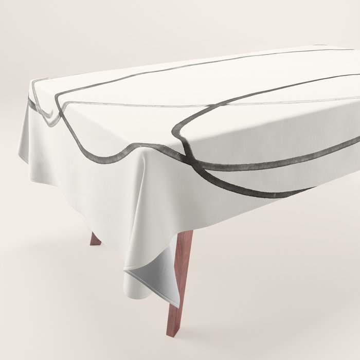 Minimal Abstract Line Art 2 Tablecloth Gallery Image 1