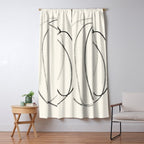 Minimal Abstract Line Art 2 Window Curtain Gallery Image 5